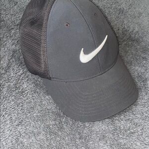 Nike Black Cap with White Swoosh